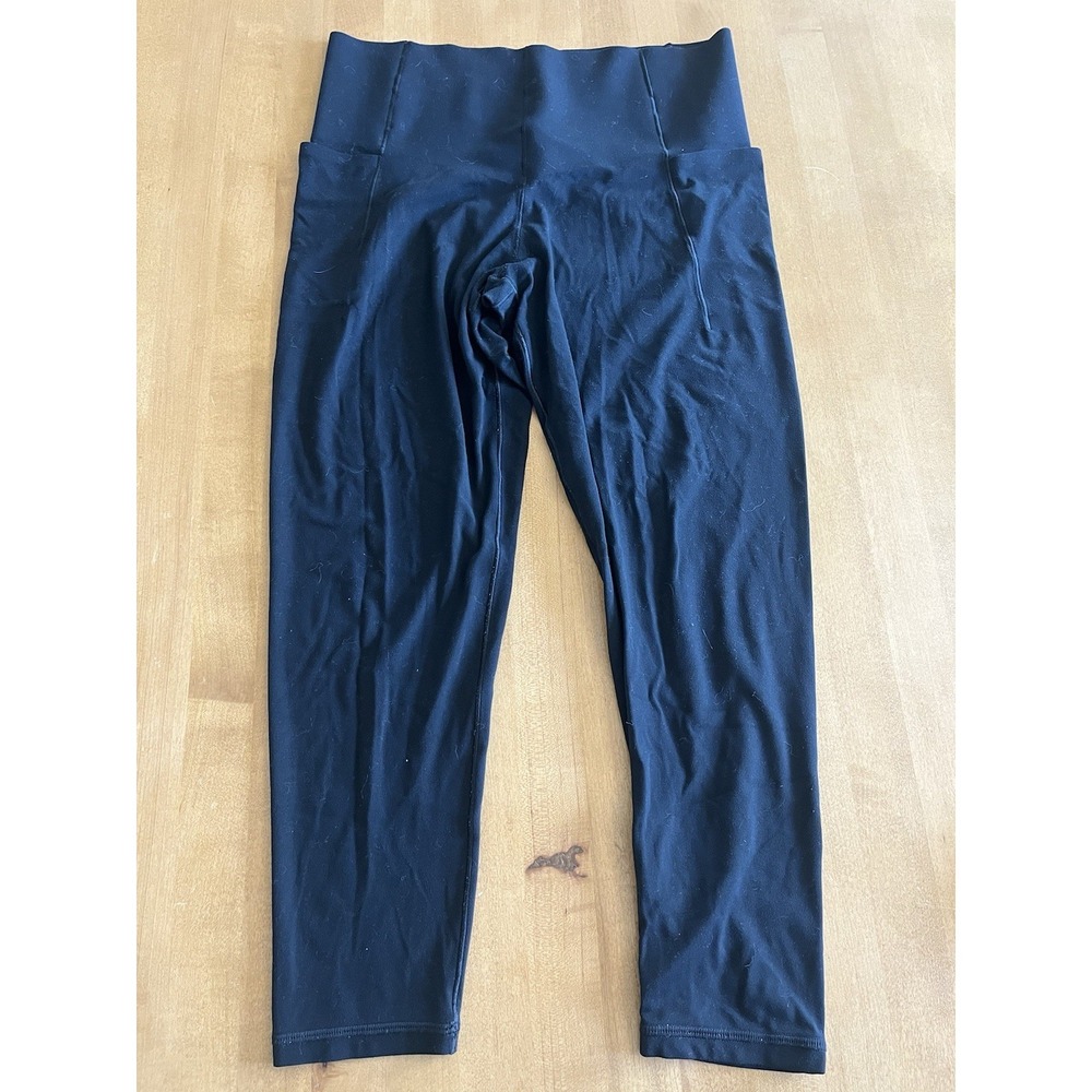 American Eagle OFFLINE AERIE Women's Real Me Xtra 7/8 Leggings Sz L Large‎ Black